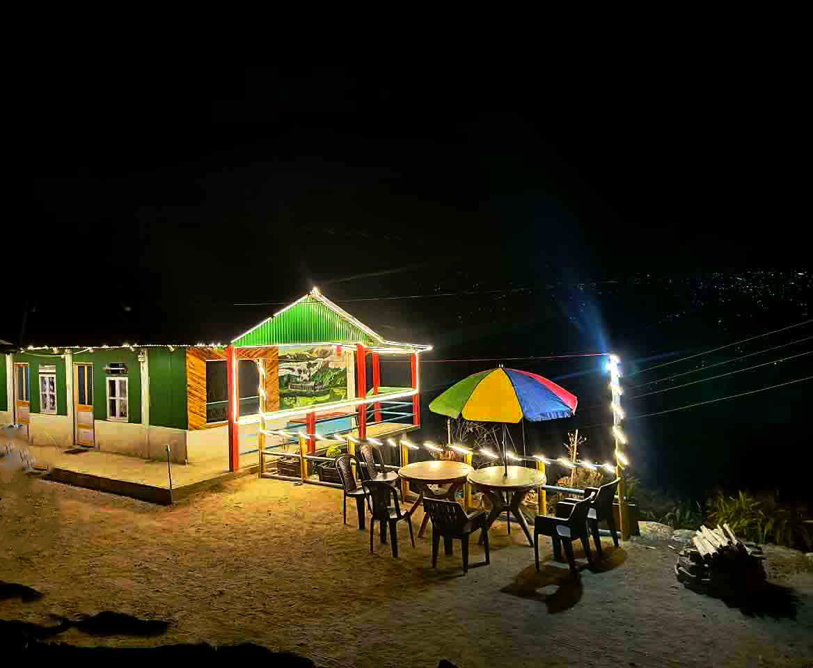 Dawaipani Rakhali Homestay night view Darjeeling